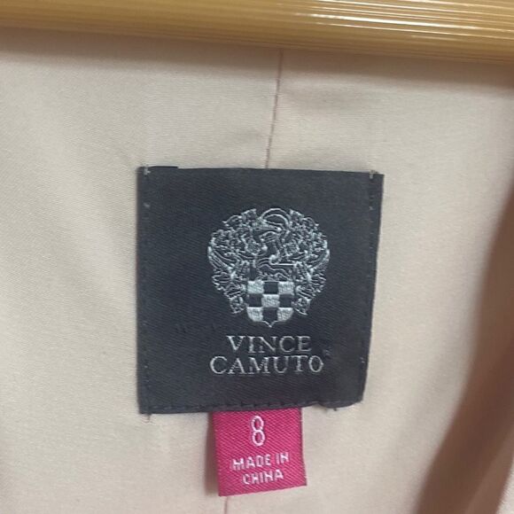 Vince Camuto Blush & Black Colorblock Shift Dress Size 8 - Picture 3 of 3